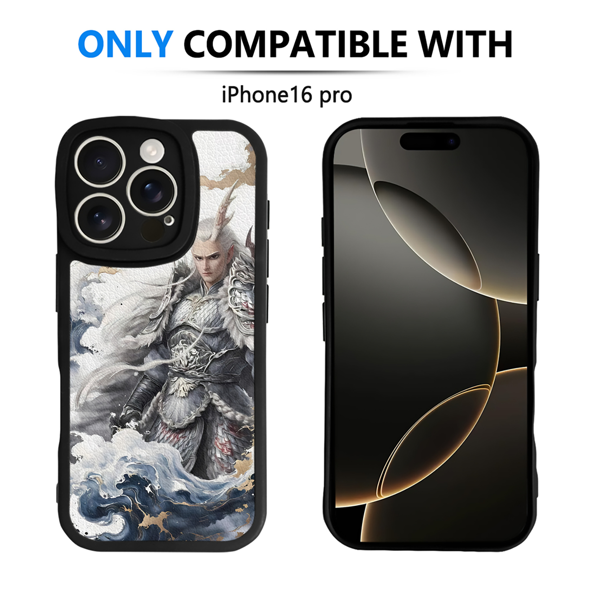 （画像用） Ne Zha 2 ナタ 魔童の大暴れ 【iPhone 16シリーズ対応】シリコンスマホケース（レザー調） 材質：シリコン